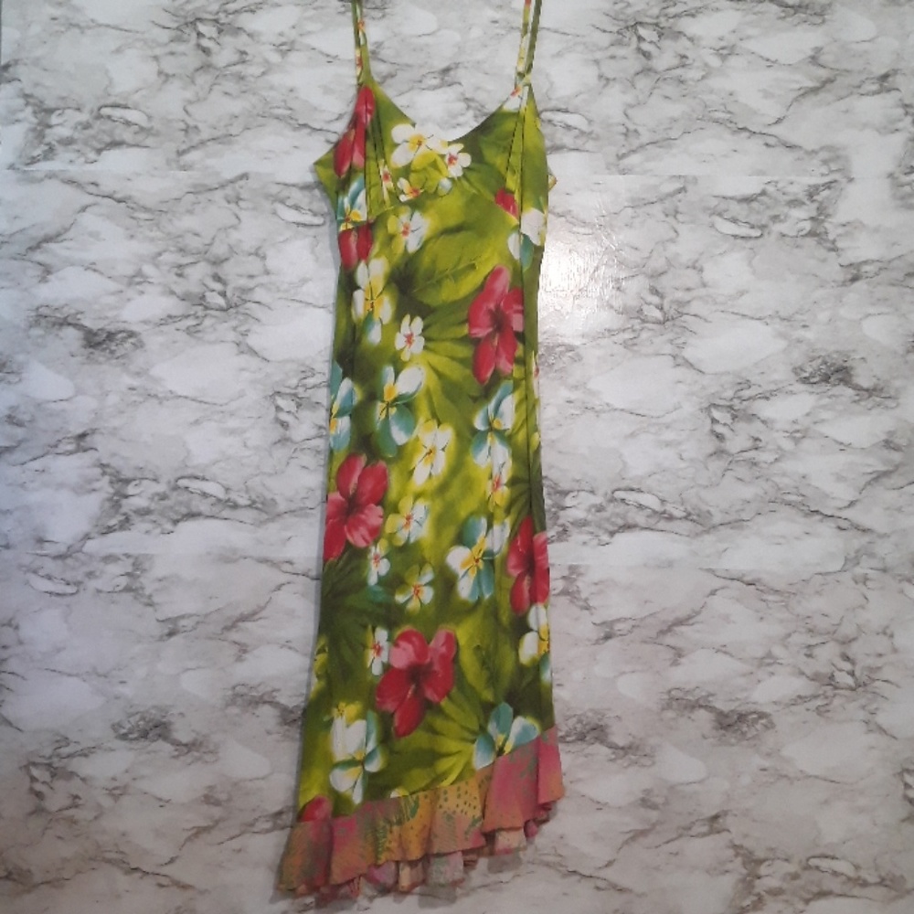 Jams World Dress Puanani Green Asymmetrical